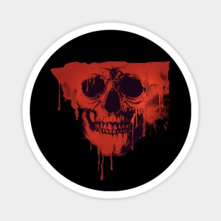 Halloween Spooky Scary Skull Magnet